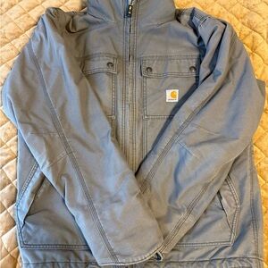 Used Carhartt Men's Light Gray Shirt Jacket